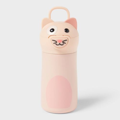 Kids' 10 fl oz Cat Animal Water Bottle - Pillowfort™