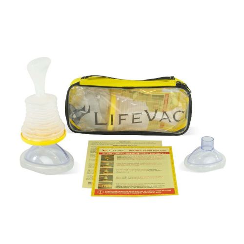 LifeVac Yellow Travel Kit - Portable Suction Rescue Device, First Aid Kit for Kids and Adults, Portable Airway Suction Device for Children and Adults