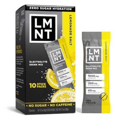 LMNT Lemonade Zero-Sugar Electrolytes Drinks - 10ct/2.1oz