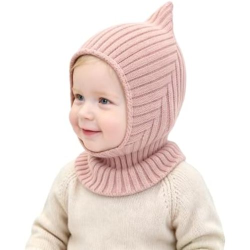 Baby Girl Winter Hat Knit Toddler Hats Boys Warm Balaclava Infant