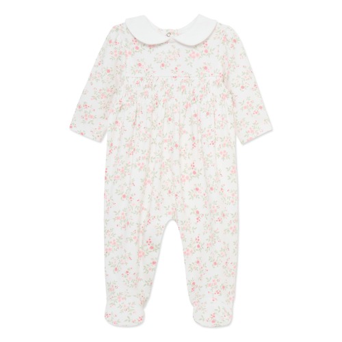 Leafy Floral Pima Cotton Footie (Nordstrom Exclusive)