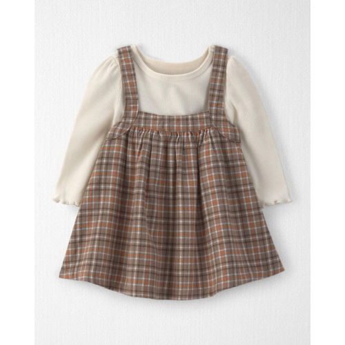 Baby Girl 2-Piece Organic Cotton Plaid Jumper Set - Little Planet | Carter's