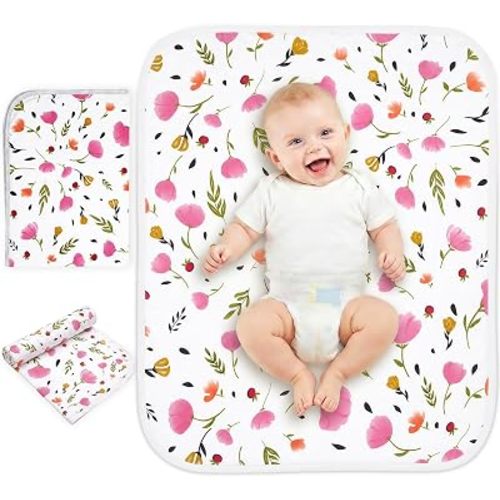 Portable Baby Changing Pad, Waterproof Diaper Changing Mat, 30"x24"