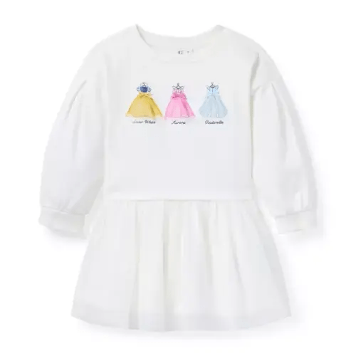 Girl Jet Ivory Disney Princess French Terry Dress by Janie and Jack