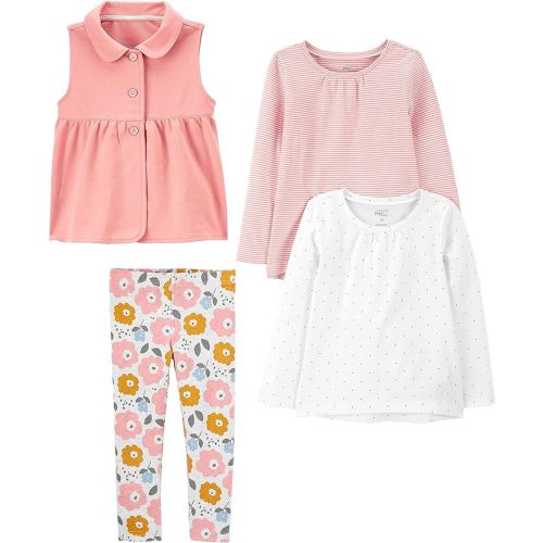 Simple Joys by Carter's girls 4-piece Playwear Set