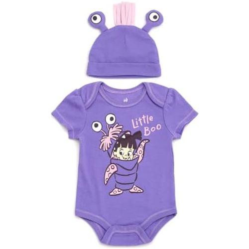 Disney Cosplay Baby Bodysuit and Hat Set Newborn to Infant Sizes (Newborn - 24 Months)