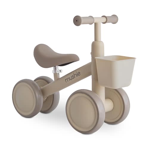 mushie Mini Toddler Bike (Shifting Sand) | 12-24 Months | 4 Wheels First Balance Bike