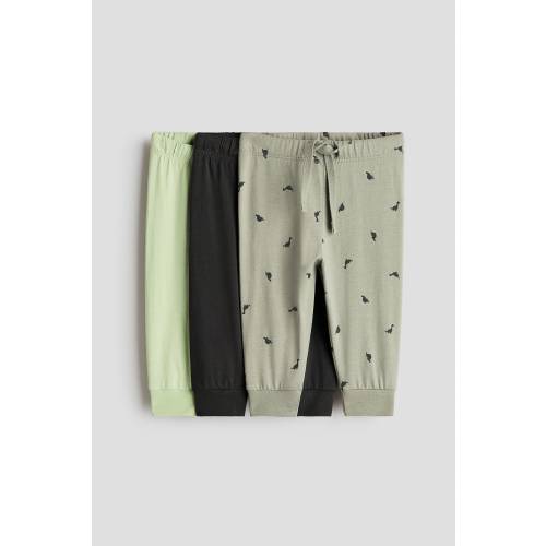 3-PACK COTTON JERSEY JOGGERS