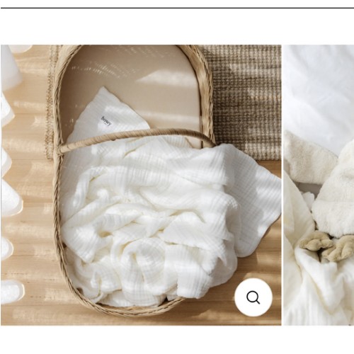 Muslin Bubble Blanket - Vanilla