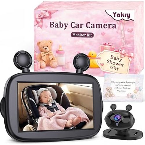HD 1080P Baby Car Camera: Easy to Install 150° Wide Angle Car Seat Camera - Ultra-Clear Night Vision Full Backseat View - Safe Driving for Newborn & New Moms