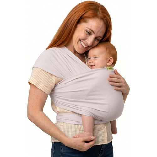 Boba Baby Wrap Carrier - Stretch Organic Bamboo Newborn Sling, Stone