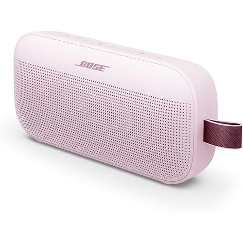 Bose SoundLink Flex Portable Bluetooth Speaker (2nd Gen), Portable Outdoor Speaker with Hi-Fi Audio, Up to 12 Hours Battery Life, Waterproof and Dustproof, Petal Pink - Limited Edition Color