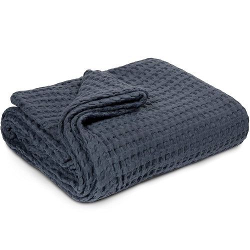 Simka Rose Waffle Cotton Baby Blanket - Soft Breathable Swaddle for Nursery, Stroller & Crib - Receiving Blanket for Boys & Girls, Gender Neutral Toddler