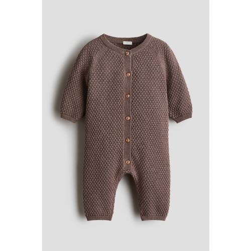 BUBBLE-KNIT COTTON JUMPSUIT