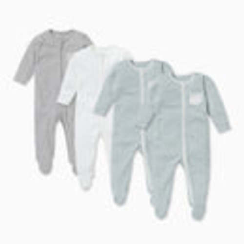 Zip Baby Pajamas 4 Pack - 3-6 Months
