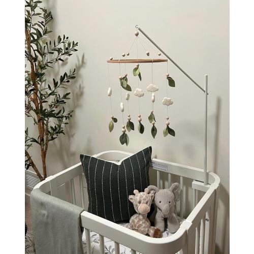 Leaf Mobile, Forest Mobile, Greenery Mobile, Boho Baby Mobile, Gender Neutral Mobile, Plant Mobile, Felt Mobile, Green Nursery, Crib Mobile