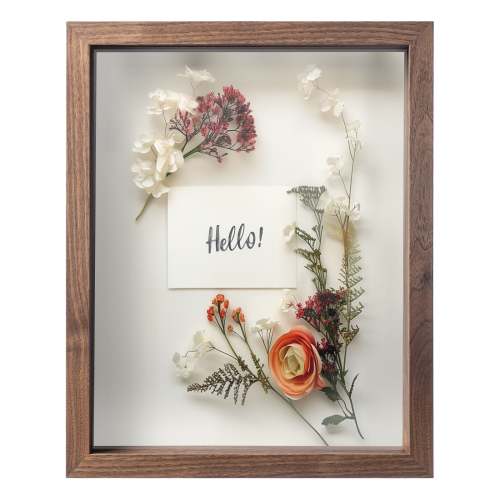 11" x 14” Dark Oak MDF Wood Shadow Box Frame – The Display Guys