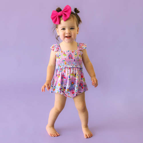 Lisa Frank® Ballerina Bunnies Smocked Babydoll Bummie Set