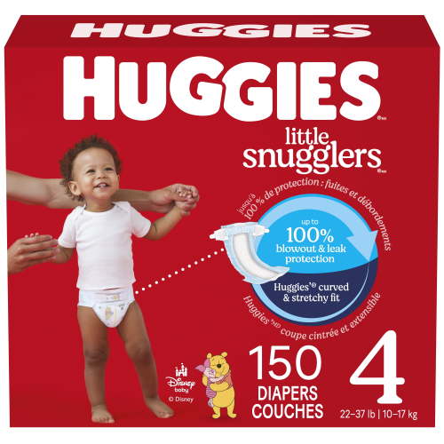 HUGGIES Little Snugglers Baby Diapers, Econo Pack, Size 1-6, Count 108-198 - Walmart.ca