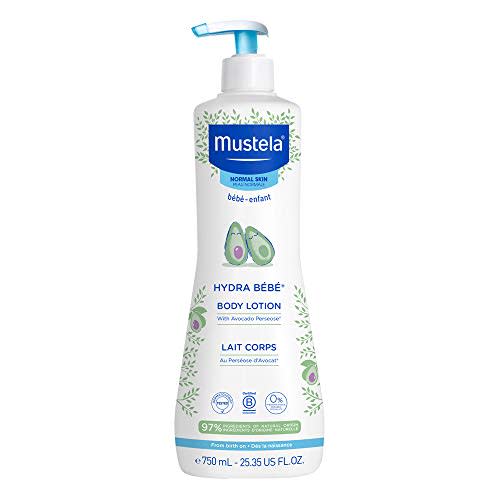 Mustela Hydra Bebe Body Lotion - Daily Moisturizing Baby Lotion with Natural Avocado, Jojoba & Sunflower Oil  Various Sizes