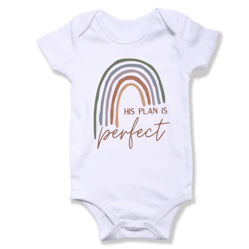 hrcfbk Newborn Infant Baby Boys Girls Bodysuit Short Sleeve Funny Letters Print Romper Reveal Pregnancy Announcement Clothes