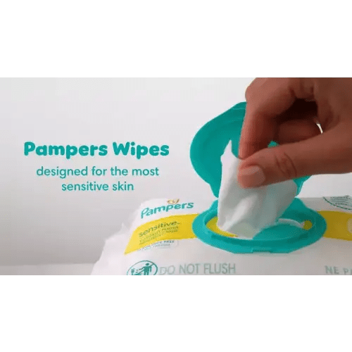 Pampers Sensitive Baby Wipes - 168ct: Hypoallergenic, Paraben-Free, For Face & Hands & Diaper Area