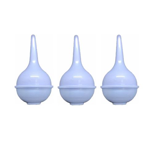 Comfort Soft Sterile Ear Bulb Rubber Hand Squeeze Baby Bulb Suction Sucker - 2 oz - Nasal - Ulcer (3 Pack)