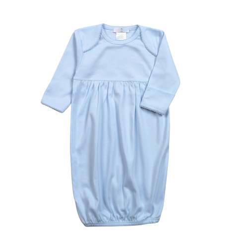 BGB-119 BLUE GOWN BLUE PICOT TRIM