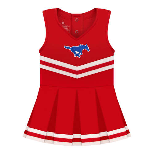 SMU Mustangs Cheerleader Bodysuit Dress | College Baby