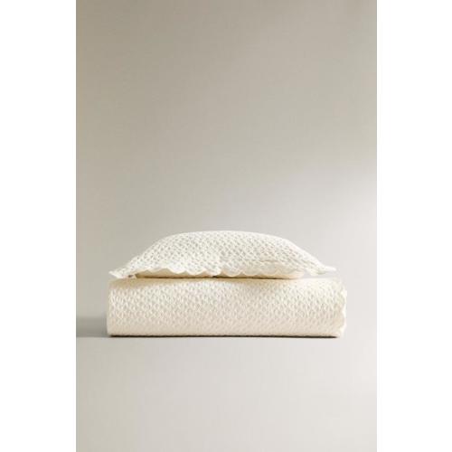 KIDS MINI WAFFLE BEDSPREAD - Ecru | ZARA United States