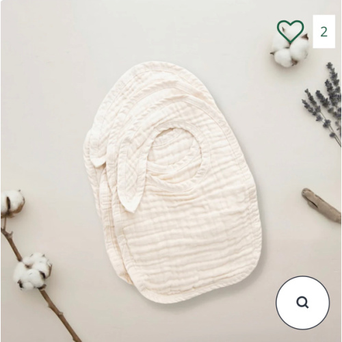 Blaynk Organic Cotton Muslin Baby Bibs 3-pack | EarthHero