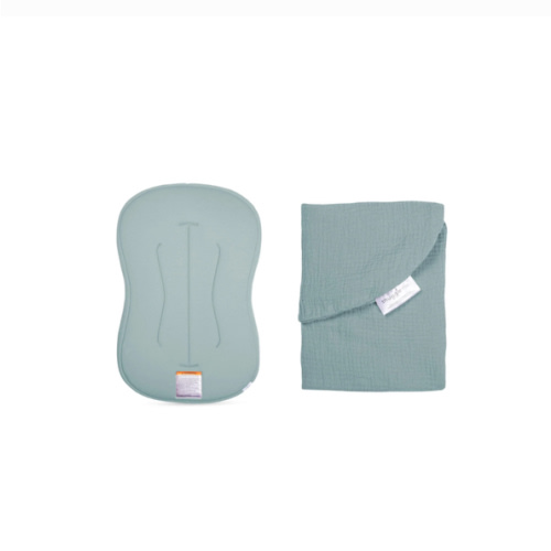Lounger Curve + Muslin Cover Set | Slate