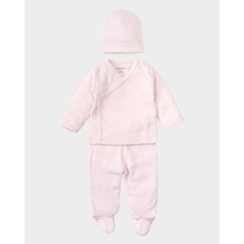 Girl's Three-Piece Take Me Home Set, Size Newborn-6M
