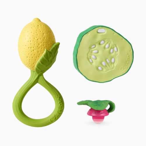 Oli & Carol Newborn Gift Set - Lemon Rattle