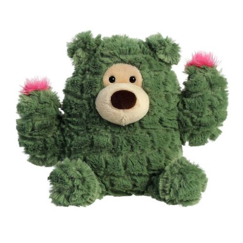 Aurora Small Cactus Bear Cactus Kingdom Whimsical Stuffed Animal Green 7.5"