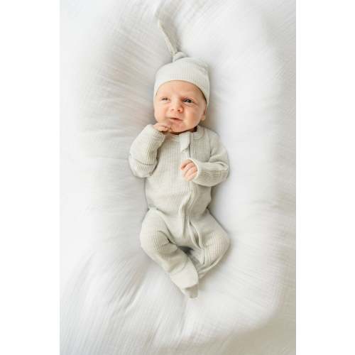Organic Waffle Knit Footie