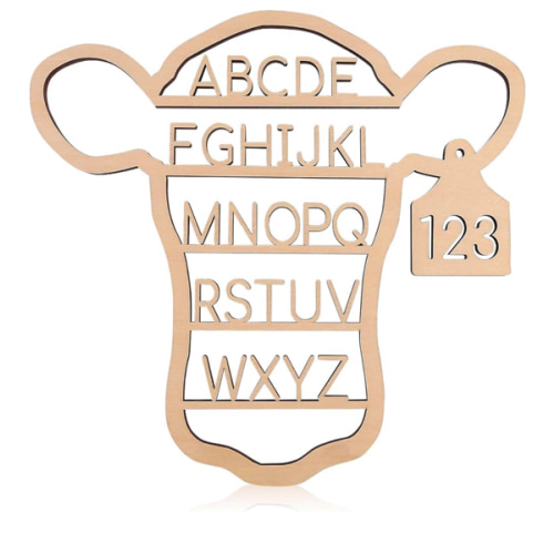 Amazon.com: Western Nursery Wall Decor Neutral Cow Alphabet Wall Art,3D Cut ABC Letters Signs,Boho Wall Decor for Nursery, Bedroom, Playroom,and Kids Room : Baby