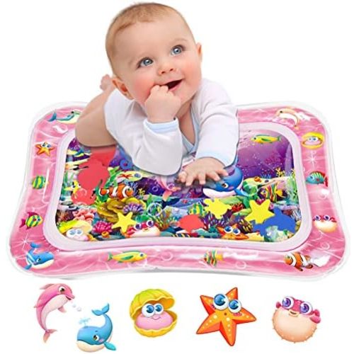 Baby Water Play Mat, Tummy Time Sensory Toy for Newborn 3-9 Months