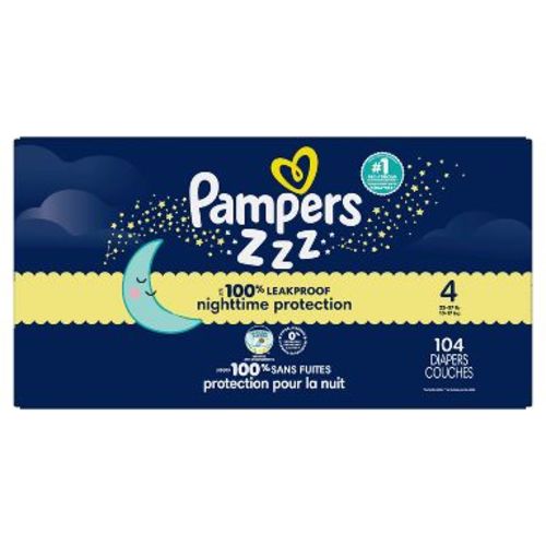 Pampers Swaddlers Overnight Diapers - Size 4 - 104ct