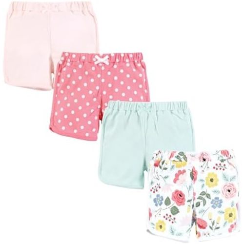 Hudson Baby Unisex Baby Shorts Bottoms 4-Pack