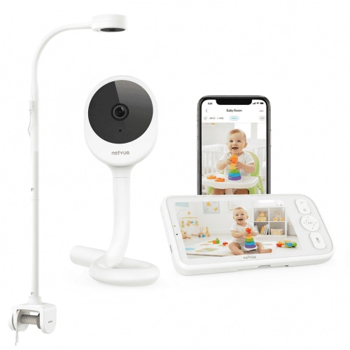 Baby Monitor with Camera and Audio, Netvue Peekababy 1080P HD 5" Video Monitors Security Cameras