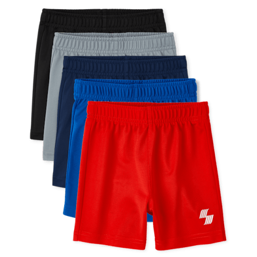 Toddler Boys Basketball Shorts 5-Pack - Multi
