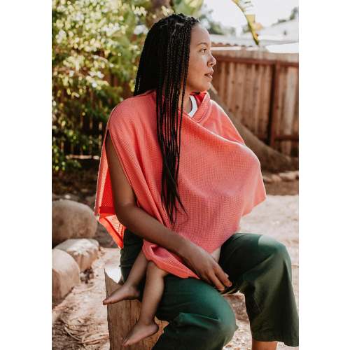 The Coral Cocoon™ Breathable Nursing Cover