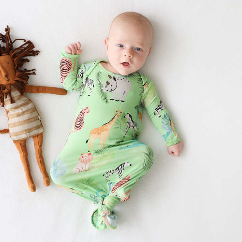 Safari Animals Knotted Gown