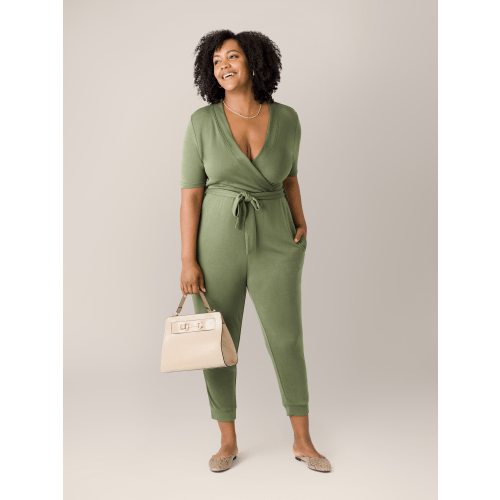Around the Clock Nursing Jumpsuit | Olive