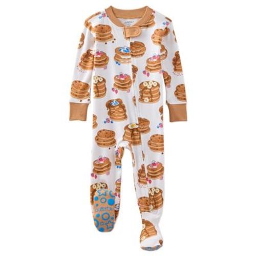 Butterblu CRUZ Snug-fit Footed Baby Boys Pajamas Flipping Yummy 12M