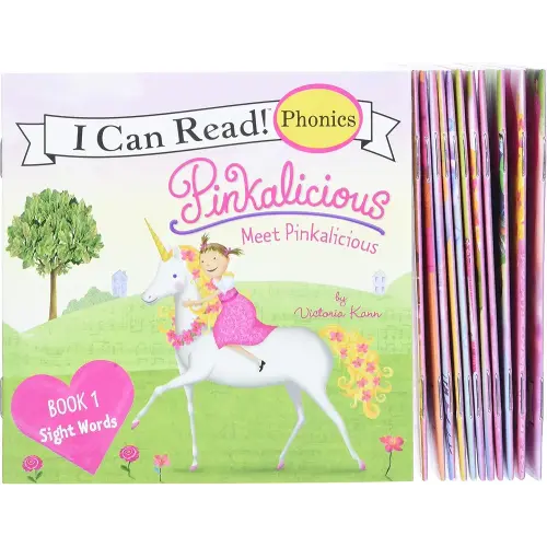 Pinkalicious 12-Book Phonics Fun!: Includes 12 Mini-Books Featuring Short and Long Vowel Sounds – Early Reader Collection for Sight Words and Literacy Development (Ages 3-6)