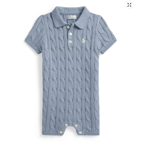 Polo Ralph Lauren
Baby Boys' Cable-Knit Shortall