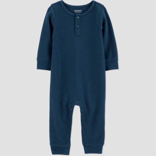 Carter's Just One You® Baby Boys' Long Sleeve Romper - Navy Blue