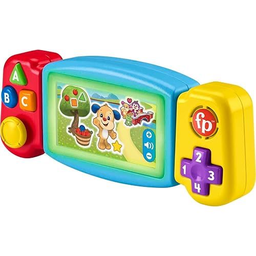 Fisher-Price Baby & Toddler Toy Laugh & Learn Gamer, Electronic Musical Learning Activity for Pretend Play Infants Ages 9+ Months
